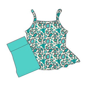 ชุดเสื้อผ้าเด็กผู้หญิง<span class=keywords><strong>ขาย</strong></span>ดีสำหรับฤดูร้อน สไตล์ตะวันตก เสื้อแขนกุดและกางเกงขาสั้นสำหรับเด็กทารก - Product Image 2