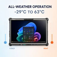 Nueva Tablet PC Getac F120 Totalmente Resistente Copilot Plus, Intel Core Ultra, Pantalla Táctil de 12.2 Pulgadas Legible Bajo la Luz Solar, Windows 11 Pro