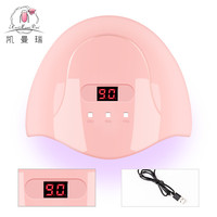 Pengering Kutek Gel Cepat Kering Terlaris 54W Sun X3 Lampu Kuku UV LED Sensor Otomatis dengan 3 Timer Layar LCD Pintar untuk Kuku