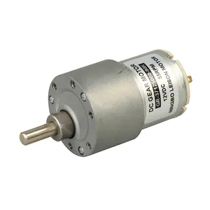 Gr37 pequeno motor dc engrenagem de baixo ruído, 12v 60rpm para cama de bebê berço berço berço cama off-eixo central