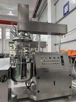 Ligne de production complète d'émulsifiant sous vide en acier inoxydable avec engrenage et moteur pour crème et lotion cosmétique, équipement clé en main