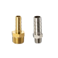 Raccord rapide en laiton pour tuyau, filetage mâle Bpst Bspp Npt 1/8 1/4 3/8 1/2, connecteur de tuyau à enfoncement
