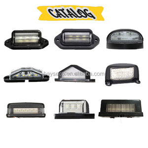 1 * PC Universal Remolque Iluminación Parachoques trasero Matrícula Luz Led Lámpara 12-24V Impermeable para Coche Remolque Vehículo Caravana Camión - Product Image 1
