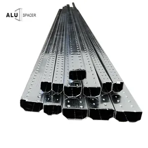 Barras espaciadoras de aluminio de soldadura de alta frecuencia Barra plana de aluminio cuadrada