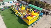 Grand toboggan de parc à thème en PVC d'équipement d'amusement de terrain de jeu gonflable extérieur commercial d'enfants en vente pour le carnaval