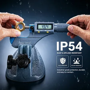 Micrómetro digital exterior GOYOJO de 0 a 25 mm de alta precisión (0,001 mm) con trinquete y salida SPC RS232 - Product Image 6