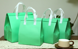 Sacs isothermes personnalisés de qualité alimentaire pour plats à emporter avec logo imprimé sur non-tissé et feuille d'aluminium, emballage traiteur OEM - Product Image 5