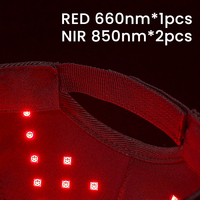 Gorro de Terapia de Luz Roja e Infrarroja LED de Alta Calidad, Portátil, 660nm 850nm, con Enchufe Estadounidense para el Cuidado del Cabello