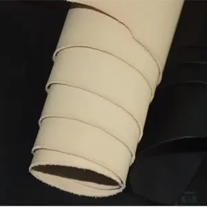 Tela Beige de cuero de microfibra para tapicería de coche, material de cubierta de asiento interior