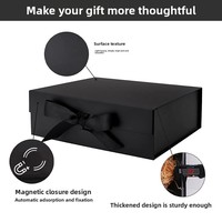 Boîte cadeau rigide personnalisée, écologique, recyclable, pliable, avec fermeture magnétique, pour l'expédition, avec ruban et nœud, pour bougies, cadres photo