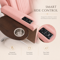 Fauteuil de pédicure électrique avec spa pour les pieds, dossier inclinable massant et bain à remous pour salon de manucure professionnel et équipement de spa beauté