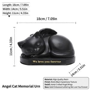 ペットメモリアル樹脂製火葬骨壺 - 高級動物用骨壺ボックス レトロクラシックスタイル 耐久性と安全性に優れています - Product Image 3