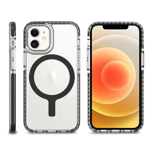 BSCI Supplier TPE TPU PC Phone Case 12 Pro Max Echo-tech magnetic case cover for iPhone