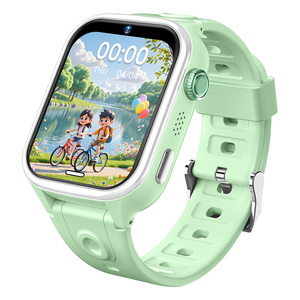 Montre connectée pour enfants S30, couleur verte magnifique, fine, 4G, GPS, dispositif de suivi, caméra 2MP, appel vidéo, téléphone-montre, Noël - Product Image 1