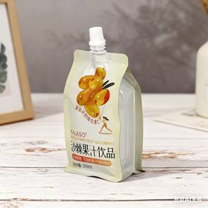 Support your own design self-supporting <b>bag</b> with juice irregular <b>suction</b> nozzle, vacuum printed composite juice spout spouch - Product Image 5