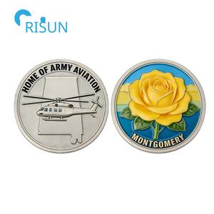 Moneda Conmemorativa Personalizada con Mapa de Alabama, Bandera, Recuerdos de las Fuerzas Veteranas, Medallón, Moneda de Desafío Personalizada de Alabama - Product Image 4