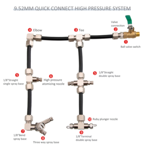 Nuevo Conector de Boquilla Atomizadora de Acero Inoxidable 304 SS para Tubería de Alta Presión de 3/8, Piezas de Equipo de Limpieza - Product Image 5