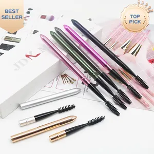 Meilleure vente meilleurs choix en gros extension de cils rétractables brosses de nettoyage réutilisables Logo privé Portable Tube mascara baguette