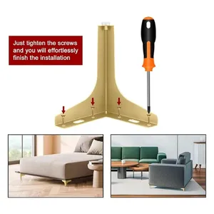 फर्नीचर के लिए 4 पीसी डिय सोफा फीट धातु पैर धातु पैर धातु पैर - Product Image 4
