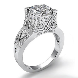 Anello Traforato Audace per Uomo e Donna, Tono Argento, Accessorio Moda per Matrimonio, Regalo - Product Image 3