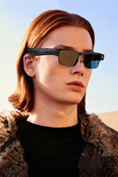 Lunettes Intelligentes IA avec Capture Photo/Vidéo HD 12MP, Enregistrement Vocal, Reconnaissance d'Objets et d'Images pour Appels et Lecture Musicale