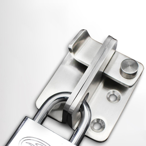 Thép không gỉ chải trượt Bolt Cửa Khóa cửa chốt nhỏ ổ khóa Hasp - Product Image 2