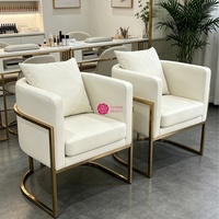 Chaise de manucure portable Yicheng Luxury Nails, différents styles, blanche, mobilier de salon de manucure