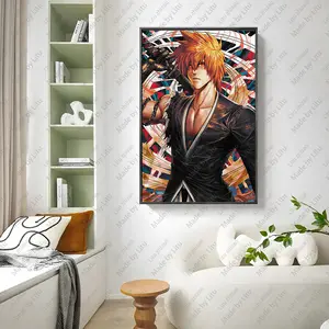 Fábrica Flip 3D Anime Lenticular Impressão Cartaz Olho Nu 3D Efeito Visual Imagem Lenticular Folha Decoração Da Parede