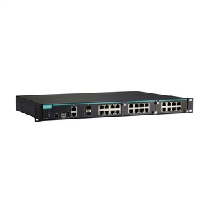 Commutateur réseau SFP Gigabit industriel géré en rack modulaire IKS-G6524A-8GSFP-4GTXSFP-HV-HV - Product Image 1