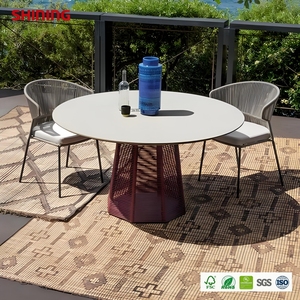 Plateaux de <span class=keywords><strong>table</strong></span> HPL personnalisés de haute qualité, modernes, pour l'extérieur, la restauration et l'hôtellerie, avec motif marbre et grain de bois - Product Image 5