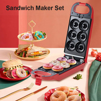 OWNSWING 6in1 Snack Mini Gaufrier, Fabricant Professionnel de Sandwich Panini
