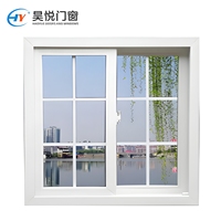 Fenêtres en PVC Fenêtres à battants Série 80 Fenêtres en acier plastique 2,0 de épaisseur 5+6A+5 Verre isolant trempé Fenêtre coulissante