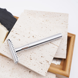 Chất Lượng Cao Phụ Nữ Cơ Thể Dao Cạo Rose Gold Kim Loại Dao Cạo Đôi Cạnh Lưỡi Brass Kim Loại Xử Lý Cạo Râu An Toàn Dao Cạo - Product Image 4