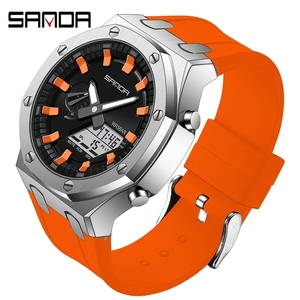 Reloj SANDA 3309 para Hombre, Electrónico, Multifunción, Moderno, Luminoso, con Alarma, Resistente al Agua y a los Golpes - Product Image 6