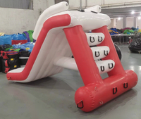 Toboggan aquatique d'été Parc aquatique gonflable commercial Jeu de sport pour adultes Mini toboggan gonflable pour piscine