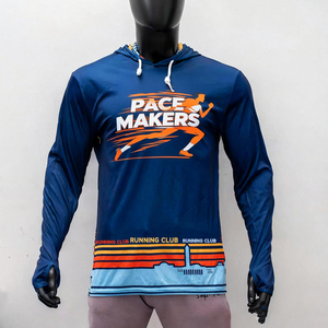 Sudadera con Capucha Personalizada para Corredores de Maratón, 100% Poliéster, Secado Rápido, Impresión por Sublimación - Product Image 3