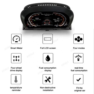 จอ LCD ดิจิตอลสำหรับรถยนต์ BMW X5 E70 ปี 2006-2013 จอ LCD แท้พร้อมระบบสเตอริโอ มาตรวัดความเร็วเสมือนจริง ระบบ Linux - Product Image 3