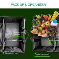 Organisateur de coffre de voiture pliable, organisateur et rangement pour SUV, camionnette, berline