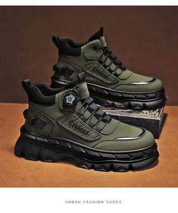 Chaussures pour hommes, bottes <span class=keywords><strong>de</strong></span> travail imperméables antidérapantes pour le printemps, bottes <span class=keywords><strong>de</strong></span> randonnée à plateforme surélevée pour l'extérieur - Product Image 4