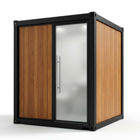 Salle de bain et toilettes préfabriquées de luxe détachables en conteneur de 20 pieds, isolation acoustique, séparation humide/sec, design moderne, garantie 5 ans
