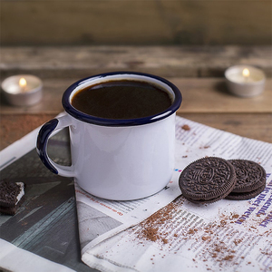 Sfuso professionale smalto metallo stagno <span class=keywords><strong>vetro</strong></span> smalto tazza <span class=keywords><strong>con</strong></span> manici e stampa <span class=keywords><strong>di</strong></span> <span class=keywords><strong>fiori</strong></span> - Product Image 2