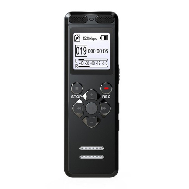 8GB High-Quality Digital Audio Voice Recorder a Key Lock Screen Telephone Recording Real Time Display with MP3 Player