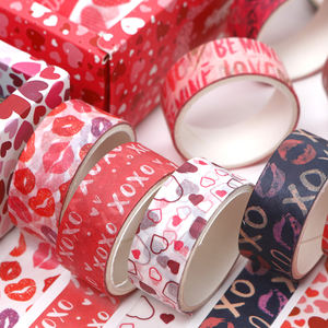 Venta al por mayor Día de San Valentín Kawaii <span class=keywords><strong>Washi</strong></span> <span class=keywords><strong>Tape</strong></span> hecho a mano Diy pegatinas decorativas para álbum de recortes amor lindo <span class=keywords><strong>Washi</strong></span> <span class=keywords><strong>Tape</strong></span> - Product Image 4