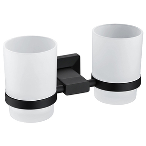 Set di Accessori per Bagno di Lusso in Acciaio, 5 Pezzi, con Portasciugamani <span class=keywords><strong>e</strong></span> Portarotolo, Finitura Nera - Product Image 5