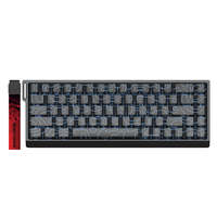 Clavier de jeu MADLIONS MAD68 PRO avec boîtier en aluminium, interrupteurs magnétiques, déclenchement rapide 8000 Hz, mécanique à effet Hall 0,1 mm, 68 touches RGB