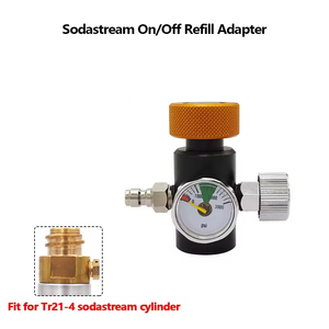 Adaptateur de remplissage rapide Sodastream avec manomètre 3000 psi, station de remplissage pour bouteille de cylindre QD 8 mm avec fonction marche/arrêt, OEM - Product Image 2