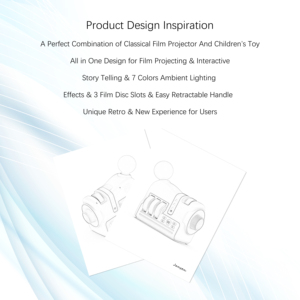 Machine de projection d'histoire d'enfants de jouet musical d'apprentissage précoce avec la batterie enseigne la veilleuse de machine d'histoire musicale et éducative - Product Image 5
