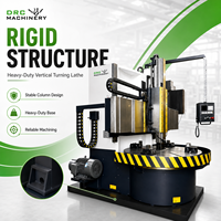 Tour vertical CNC robuste DRC C5123 à colonne unique 380V, longue durée de vie, pour tournage lourd