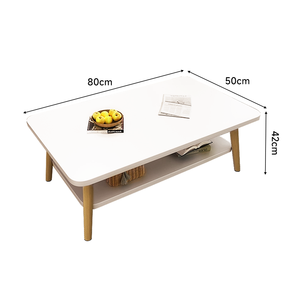 Mesa Pequeña Minimalista Moderna para Sala de Estar, Dormitorio, Mesa de Comedor Baja, Mesa de Centro para Balcón, para Té y Café - Product Image 2