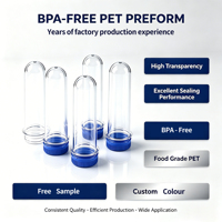 Preformas de PET Directas de Fábrica 28mm PCO1810 18g 21g 24g 28g 30g 32g Ligeras Duraderas Libres de BPA Aprobadas por la FDA para Refrescos y Cerveza OEM